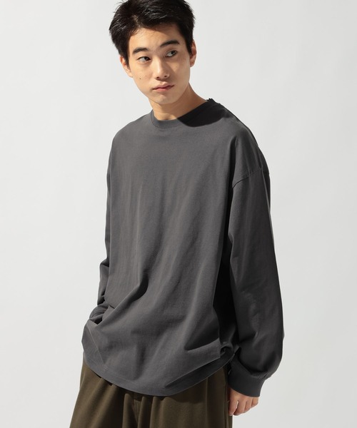 niko and...（ニコアンド）の「USAコットン無地ロンT（Tシャツ/カットソー・メンズ・チャコール/オフホワイト/ピンク/サックスブルー・MEDIUM/LARGE）」の20枚目の写真