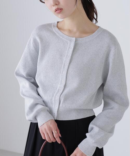 FREE'S MART（フリーズマート）の「◆リングドットボタンクルーネックニットカーディガン（ニット/セーター・レディース・ワンウォッシュ/グレー/レッド/ホワイト系その他・FREE）」の22枚目の写真