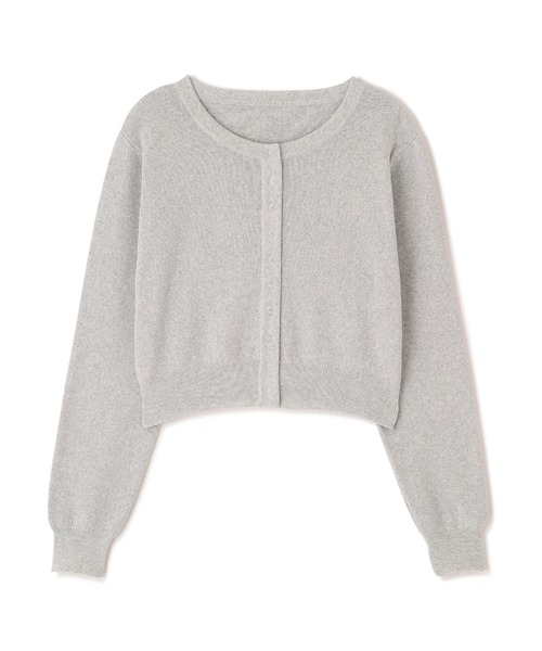 FREE'S MART（フリーズマート）の「◆リングドットボタンクルーネックニットカーディガン（ニット/セーター・レディース・ワンウォッシュ/グレー/レッド/ホワイト系その他・FREE）」の6枚目の写真