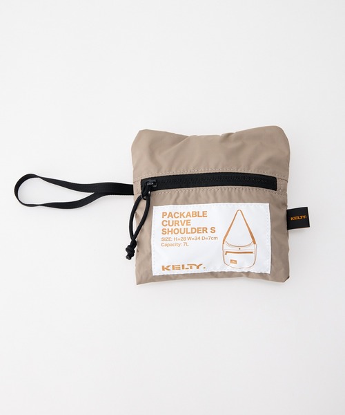 KELTY(ケルティ)の「BAILA 掲載モデル【KELTY】PACKABLE CURVE SHOULDER S パッカブル ショルダーバック サコッシュ リップストップナイロン(ショルダーバッグ・レディース・ネイビー/グレー/ブラウン系/ブラック/ベージュ・ONE SIZE)」の18枚目の写真