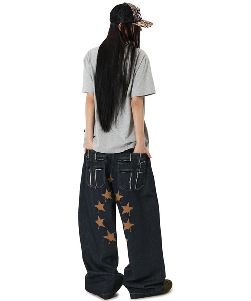 OY(オーワイ)の「『OY/オーワイ』HOLY STARS CROSS PANTS/ホーリースターズクロスパンツ(デニムパンツ・メンズ・インディゴブルー・L/M/S)」の7枚目の写真