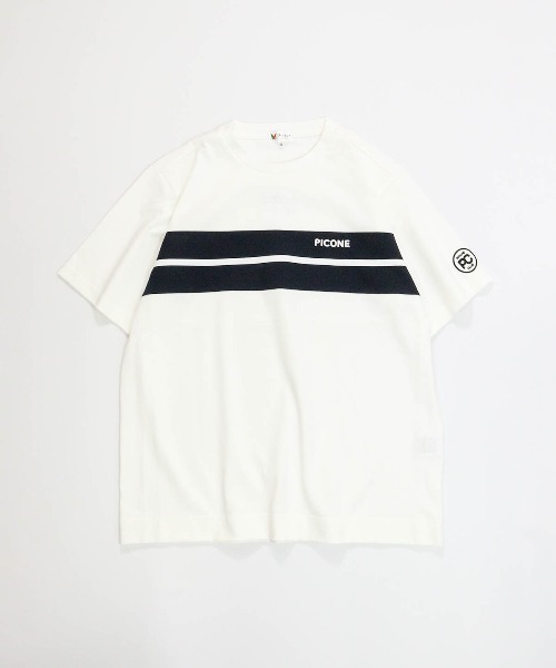 Picone CLUB（ピッコーネクラブ）の「【メンズ】フロントライン冷感プルオーバー（Tシャツ/カットソー・メンズ・ネイビー/ホワイト・LL/L/M）」の2枚目の写真