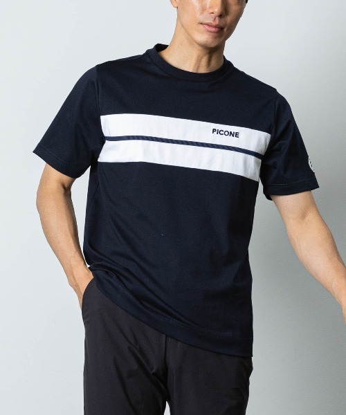 Picone CLUB（ピッコーネクラブ）の「【メンズ】フロントライン冷感プルオーバー（Tシャツ/カットソー・メンズ・ネイビー/ホワイト・LL/L/M）」の8枚目の写真