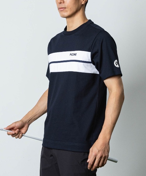 Picone CLUB（ピッコーネクラブ）の「【メンズ】フロントライン冷感プルオーバー（Tシャツ/カットソー・メンズ・ネイビー/ホワイト・LL/L/M）」の9枚目の写真