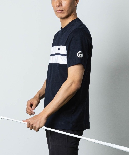 Picone CLUB（ピッコーネクラブ）の「【メンズ】フロントライン冷感プルオーバー（Tシャツ/カットソー・メンズ・ネイビー/ホワイト・LL/L/M）」の11枚目の写真
