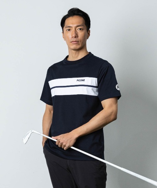 Picone CLUB（ピッコーネクラブ）の「【メンズ】フロントライン冷感プルオーバー（Tシャツ/カットソー・メンズ・ネイビー/ホワイト・LL/L/M）」の15枚目の写真