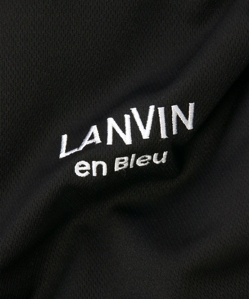 LANVIN en Bleu（ランバンオンブルー）の「吸水速乾 メッシュ 7分袖Tシャツ（Tシャツ/カットソー・メンズ・ホワイト/ブラック・52/50/48）」の14枚目の写真