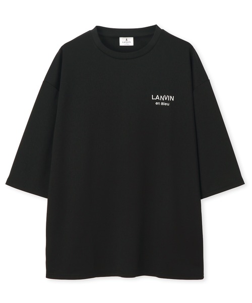 LANVIN en Bleu（ランバンオンブルー）の「吸水速乾 メッシュ 7分袖Tシャツ（Tシャツ/カットソー・メンズ・ホワイト/ブラック・52/50/48）」の9枚目の写真
