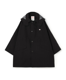 DANTON | Women's 3-Layer Cloth Hooded Balmacaan Coat(ステンカラーコート)