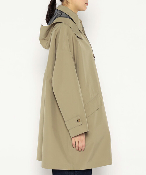 DANTON(ダントン)の「Women's 3-Layer Cloth Hooded Balmacaan Coat(ステンカラーコート・レディース・ベージュ/ブラック/ネイビー・XS/S)」の6枚目の写真