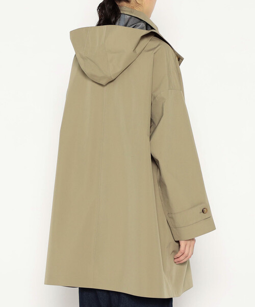 DANTON(ダントン)の「Women's 3-Layer Cloth Hooded Balmacaan Coat(ステンカラーコート・レディース・ベージュ/ブラック/ネイビー・XS/S)」の7枚目の写真