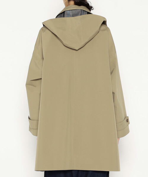 DANTON(ダントン)の「Women's 3-Layer Cloth Hooded Balmacaan Coat(ステンカラーコート・レディース・ベージュ/ブラック/ネイビー・XS/S)」の8枚目の写真