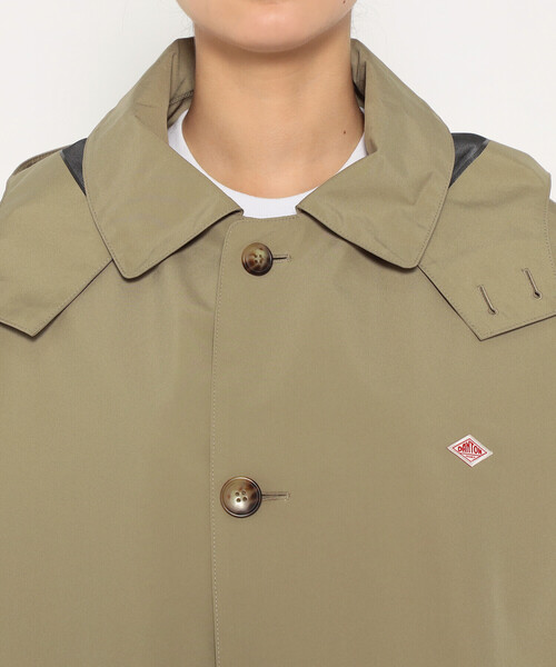 DANTON(ダントン)の「Women's 3-Layer Cloth Hooded Balmacaan Coat(ステンカラーコート・レディース・ベージュ/ブラック/ネイビー・XS/S)」の9枚目の写真