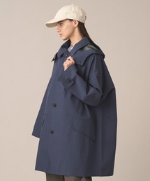 DANTON ステンカラーコート　34 ネイビー　ダントン　コットン ダントン] BC☆DANTON NYLON ステンカラーコート （ステンカラーコート