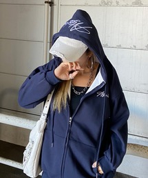 non-hedge（ノンヘッジ）の「フードロゴビッグジップアップパーカー（パーカー）」