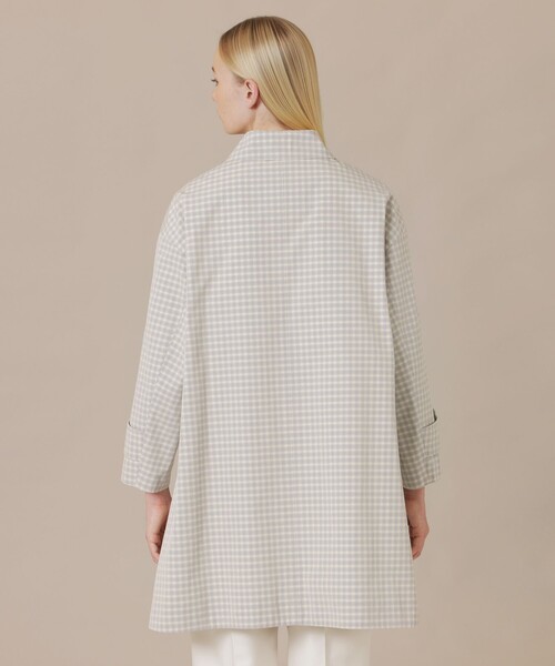MACKINTOSH LONDON(マッキントッシュ ロンドン)の「【ROSLEY/ロズリー】スプリングチェックステンカラーコート(ステンカラーコート・レディース・グレー系その他/ベージュ・38)」の7枚目の写真