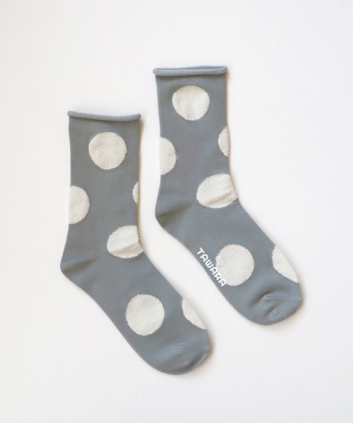 TAWARA（タワラ）の「デイリードットクルーソックス（ソックス/靴下・レディース・グリーン/レッド/ブラック/グレー/ブルー・S）」の8枚目の写真