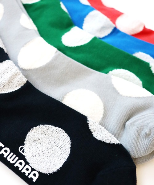 TAWARA（タワラ）の「デイリードットクルーソックス（ソックス/靴下・レディース・グリーン/レッド/ブラック/グレー/ブルー・S）」の16枚目の写真