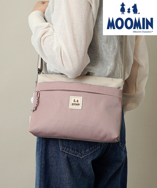 MOOMIN(ムーミン)の「【MOOMIN】(ムーミン) サコッシュ ショルダーバッグ RMNL-06(ショルダーバッグ・レディース・ブラック/グレー/チャコールグレー/グリーン/ブルー/レッド・ONE SIZE)」の2枚目の写真