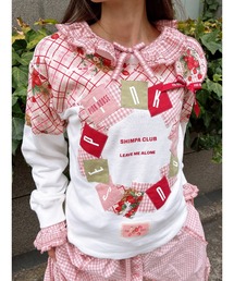 PINK HOUSE | イニシャルロゴアップリケ使いトレーナー(スウェット)