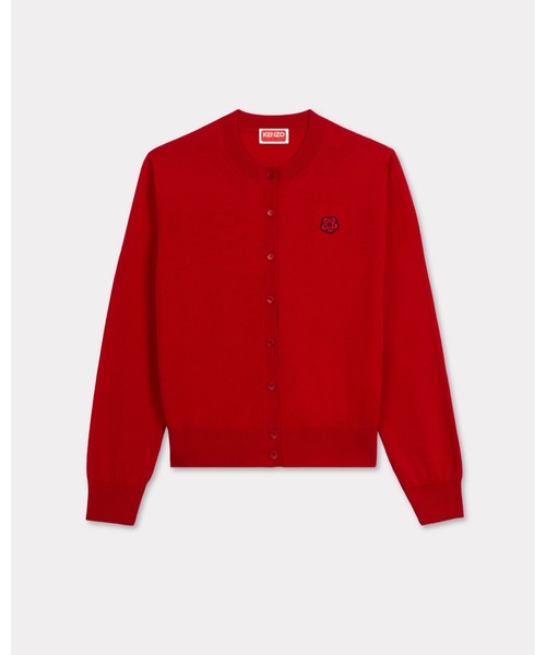 KENZO(ケンゾー)の「'Boke Flower' エンブロイダリー カーディガン イン メリノ ウール(カーディガン/ボレロ・レディース・レッド系その他・SMALL/MEDIUM)」の1枚目の写真