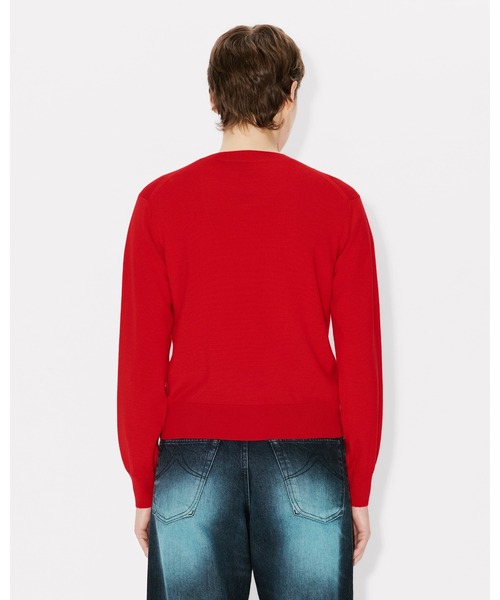 KENZO(ケンゾー)の「'Boke Flower' エンブロイダリー カーディガン イン メリノ ウール(カーディガン/ボレロ・レディース・レッド系その他・SMALL/MEDIUM)」の4枚目の写真