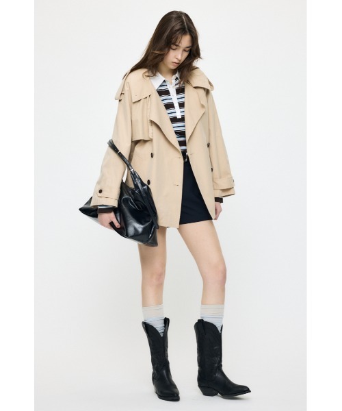 moussy 新品　ジレ　コート　トレンチコート トレンチジレワンピース | アズールバイマウジー(AZUL BY MOUSSY