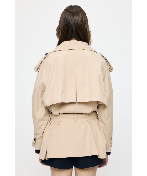 MOUSSY(マウジー)の「SHORT TRENCH コート(トレンチコート・レディース・ベージュ/ネイビー・FREE)」の13枚目の写真