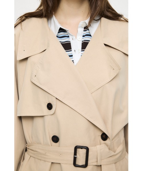 MOUSSY(マウジー)の「SHORT TRENCH コート(トレンチコート・レディース・ベージュ/ネイビー・FREE)」の14枚目の写真
