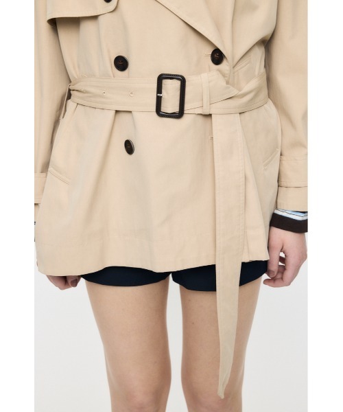 MOUSSY(マウジー)の「SHORT TRENCH コート(トレンチコート・レディース・ベージュ/ネイビー・FREE)」の17枚目の写真