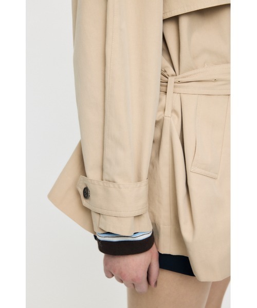 MOUSSY(マウジー)の「SHORT TRENCH コート(トレンチコート・レディース・ベージュ/ネイビー・FREE)」の18枚目の写真