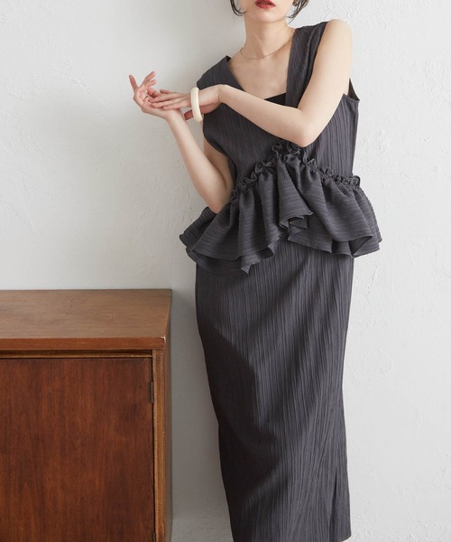 RANAN(ラナン)の「マルチウェイナローワンピース(ワンピース・レディース・グレー/アイボリー/ブラック・SP/LL/M/L)」の15枚目の写真