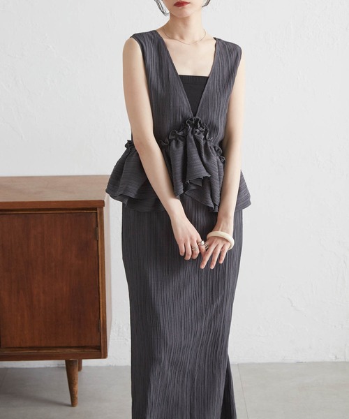 RANAN(ラナン)の「マルチウェイナローワンピース(ワンピース・レディース・グレー/アイボリー/ブラック・SP/LL/M/L)」の16枚目の写真