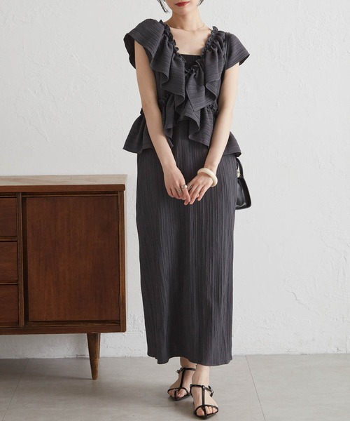 RANAN(ラナン)の「マルチウェイナローワンピース(ワンピース・レディース・グレー/アイボリー/ブラック・SP/LL/M/L)」の21枚目の写真