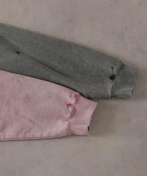 JOURNAL STANDARD J.S HOMESTEAD（ジャーナルスタンダードホームステッド）の「J.S.Homestead / パシフィック 裏毛 ジップ パーカー（パーカー・メンズ・ブラック系その他/ピンク・LARGE/MEDIUM）」の4枚目の写真