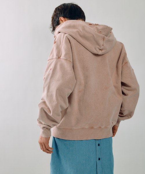 JOURNAL STANDARD J.S HOMESTEAD（ジャーナルスタンダードホームステッド）の「J.S.Homestead / パシフィック 裏毛 ジップ パーカー（パーカー・メンズ・ブラック系その他/ピンク・LARGE/MEDIUM）」の11枚目の写真