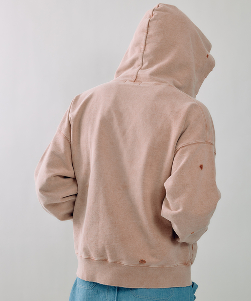 JOURNAL STANDARD J.S HOMESTEAD（ジャーナルスタンダードホームステッド）の「J.S.Homestead / パシフィック 裏毛 ジップ パーカー（パーカー・メンズ・ブラック系その他/ピンク・LARGE/MEDIUM）」の12枚目の写真