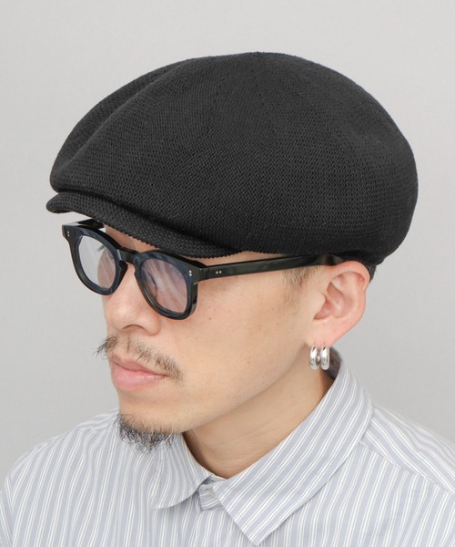 Basiquenti（ベーシックエンティ）の「ビッグシルエット コットンサーモ キャスケット（キャスケット・メンズ・ブラック/チャコール/ベージュ・FREE）」の2枚目の写真