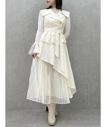 dazzlin（ダズリン）の「アシメプリーツトレンチワンピース（ワンピース）」