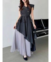 dazzlin（ダズリン）の「アシメプリーツトレンチワンピース（ワンピース）」