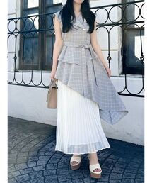 dazzlin（ダズリン）の「アシメプリーツトレンチワンピース（ワンピース）」