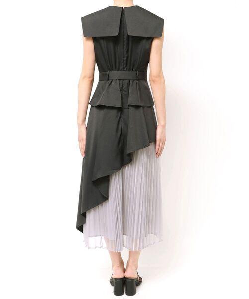 dazzlin（ダズリン）の「アシメプリーツトレンチワンピース（ワンピース・レディース・チャコールグレー/オフホワイト/その他・MEDIUM/SMALL/X-SMALL）」の17枚目の写真