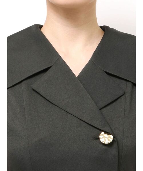 dazzlin（ダズリン）の「アシメプリーツトレンチワンピース（ワンピース・レディース・チャコールグレー/オフホワイト/その他・MEDIUM/SMALL/X-SMALL）」の16枚目の写真