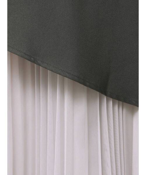 dazzlin（ダズリン）の「アシメプリーツトレンチワンピース（ワンピース・レディース・チャコールグレー/オフホワイト/その他・MEDIUM/SMALL/X-SMALL）」の10枚目の写真