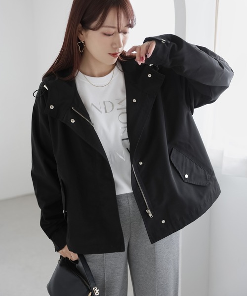 Riberry（リベリー）の「撥水マウンテンパーカー（マウンテンパーカー・レディース・アイボリー/ブラック/ネイビー・MEDIUM）」の7枚目の写真