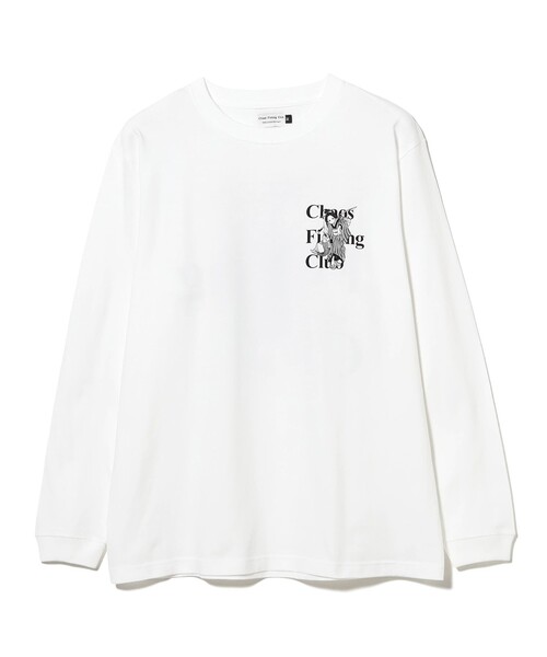 Chaos Fishing Club（カオスフィッシングクラブ）の「Chaos Fishing Club / The Original Fishing Girl T-Shirt L/S（Tシャツ/カットソー・メンズ・ホワイト/ブラック・M/L/XL）」の3枚目の写真