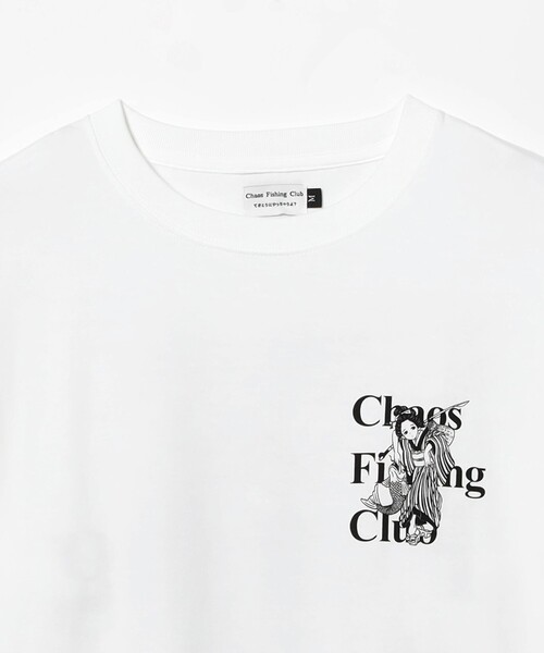 Chaos Fishing Club（カオスフィッシングクラブ）の「Chaos Fishing Club / The Original Fishing Girl T-Shirt L/S（Tシャツ/カットソー・メンズ・ホワイト/ブラック・M/L/XL）」の4枚目の写真