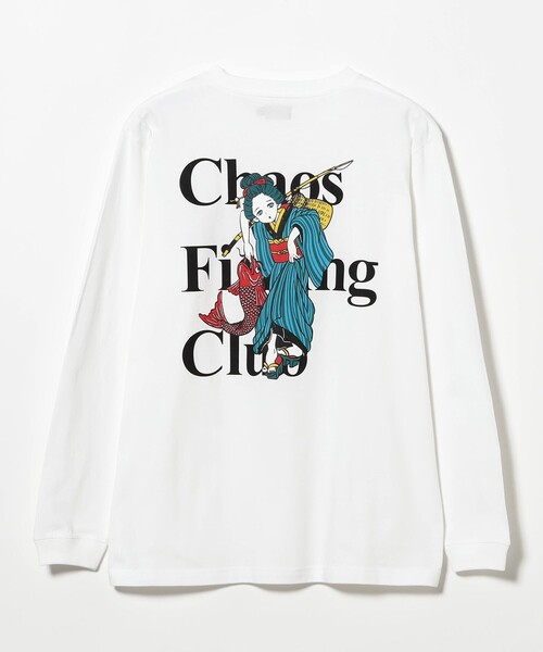 Chaos Fishing Club（カオスフィッシングクラブ）の「Chaos Fishing Club / The Original Fishing Girl T-Shirt L/S（Tシャツ/カットソー・メンズ・ホワイト/ブラック・M/L/XL）」の7枚目の写真