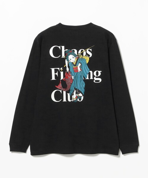 Chaos Fishing Club（カオスフィッシングクラブ）の「Chaos Fishing Club / The Original Fishing Girl T-Shirt L/S（Tシャツ/カットソー・メンズ・ホワイト/ブラック・M/L/XL）」の11枚目の写真