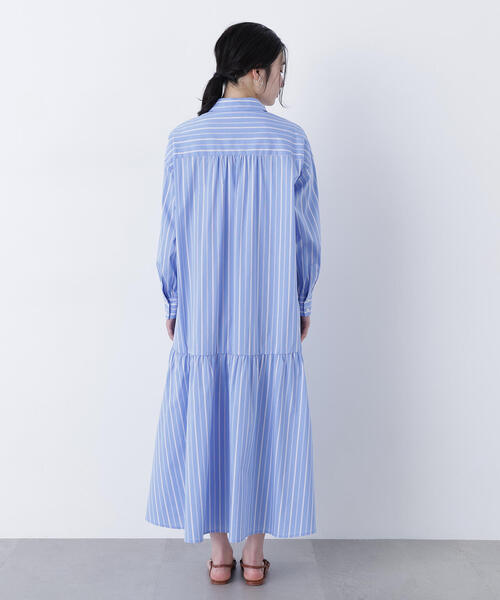 N.（N. Natural Beauty Basic）（エヌエヌナチュラルビューティーベーシック）の「オーバーシャツワンピース（シャツワンピース・レディース・ベージュ/パープル/ブルー系その他・MEDIUM/P/S）」の8枚目の写真